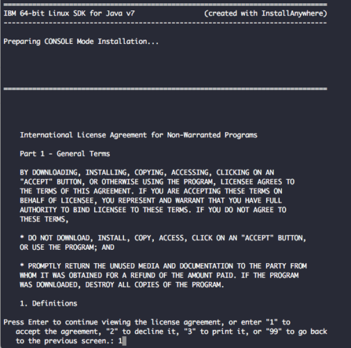 Install IBM Java 7 Ubuntu 16.04