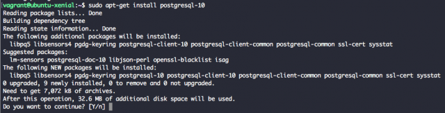 Install PostgreSQL 10 Ubuntu 16.04